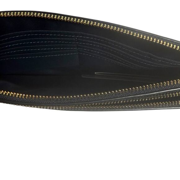 NWT Coach Pebbled Leather Double Zip Around Wristlet Wallet MSRP $198 - Picture 6 of 8